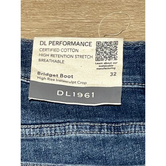 NWT DL1961 Womens Denim Jeans 32 Bridget Boot High Rise Instasculpt Crop Stretch - Picture 10 of 15
